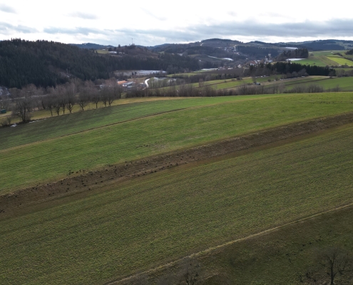 Ortsumgebung Landschaft Vierkanthof in Voitsau